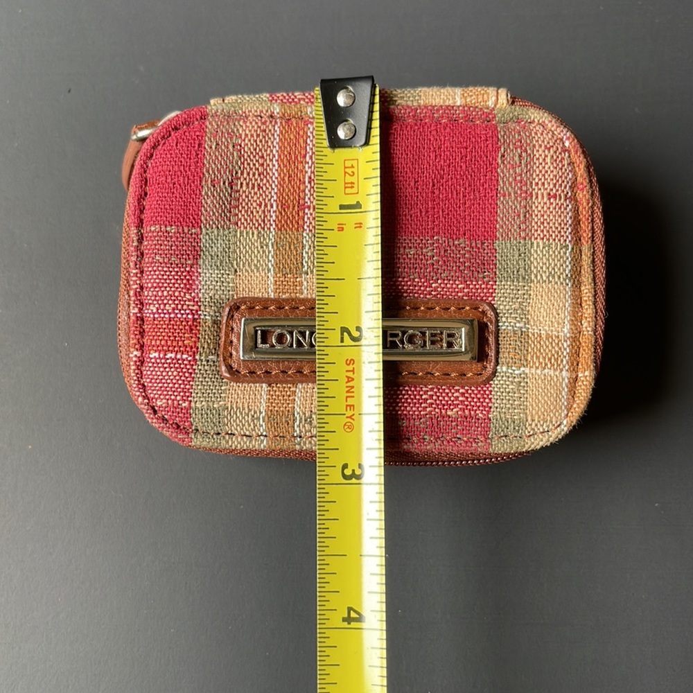 Longaberger plaid zipper pill case - Picture 5 of 6